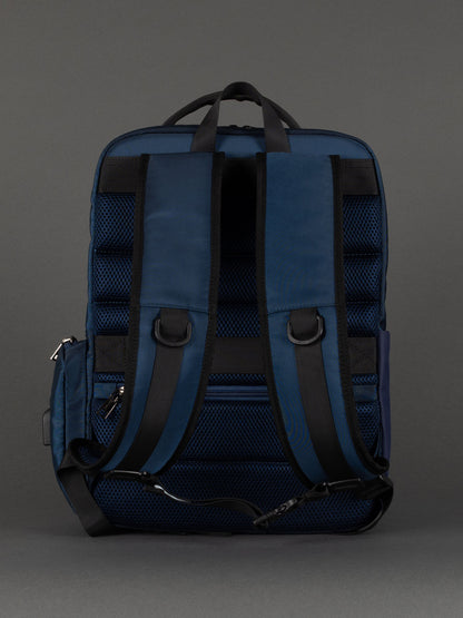 Highbury 17-Inch Navy Cabin Backpack – Organiser Laptop Rucksack for Business, School & Travel