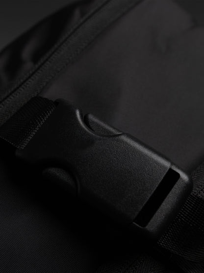 Highbury 18-Inch Black Cabin Backpack – Expandable Travel Laptop Rucksack with USB Charging Port