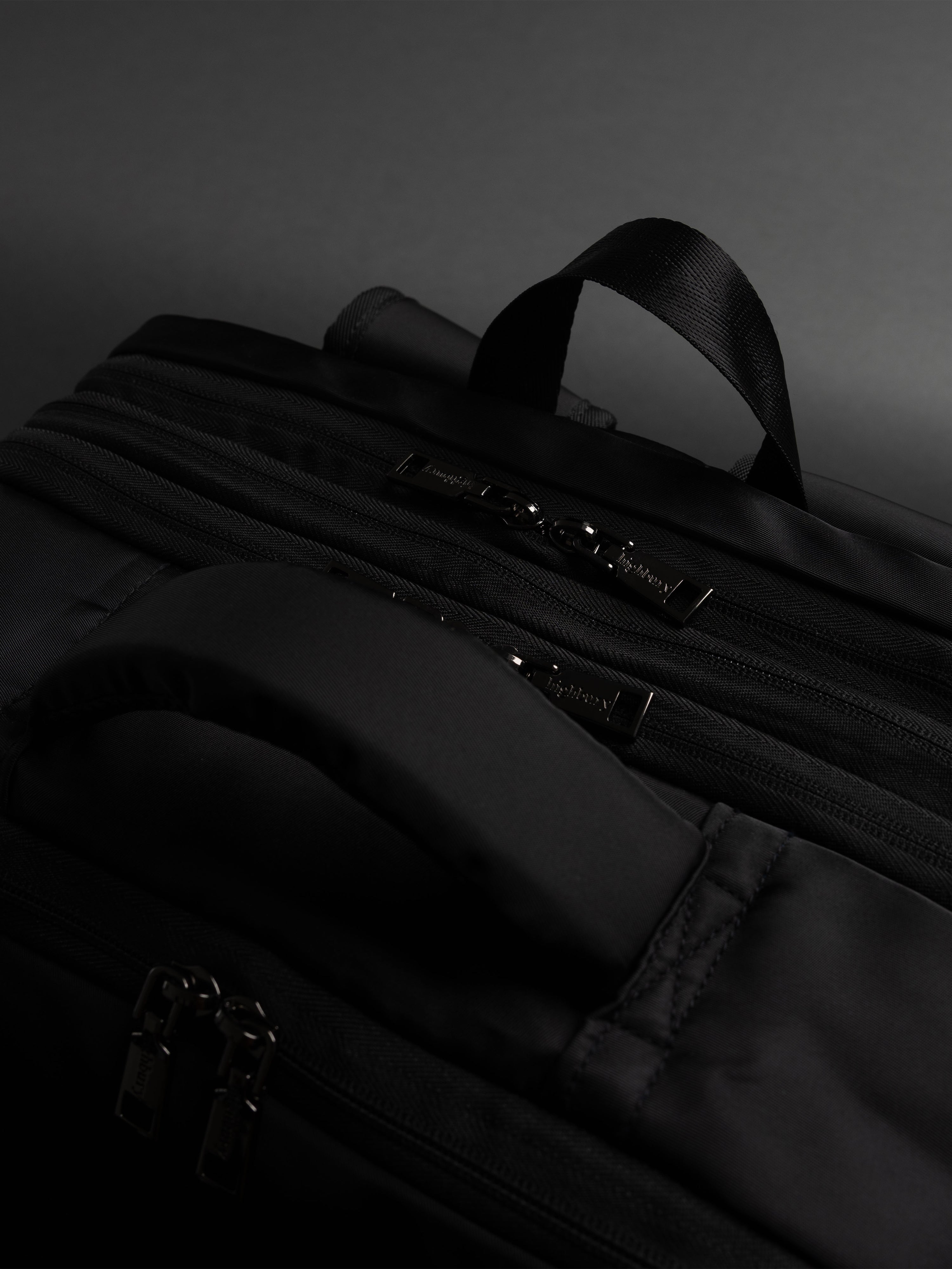 Highbury 18-Inch Black Cabin Backpack – Expandable Travel Laptop Rucksack with USB Charging Port