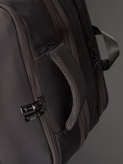 Highbury 18-Inch Grey Cabin Backpack – Expandable Travel Laptop Rucksack with USB Charging Port