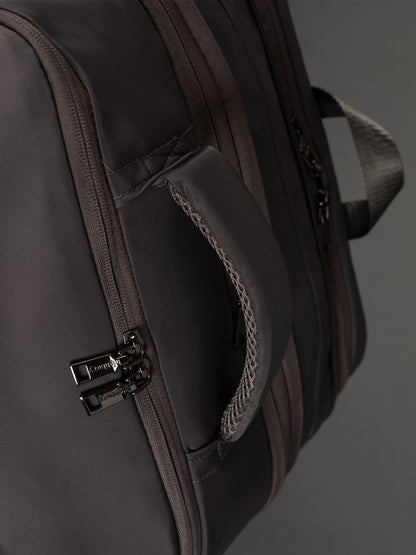 Highbury 18-Inch Grey Cabin Backpack – Expandable Travel Laptop Rucksack with USB Charging Port