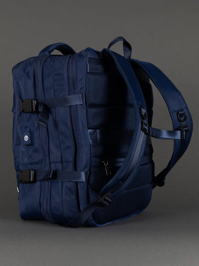 Highbury 18-Inch Navy Cabin Backpack – Expandable Travel Laptop Rucksack with USB Charging Port