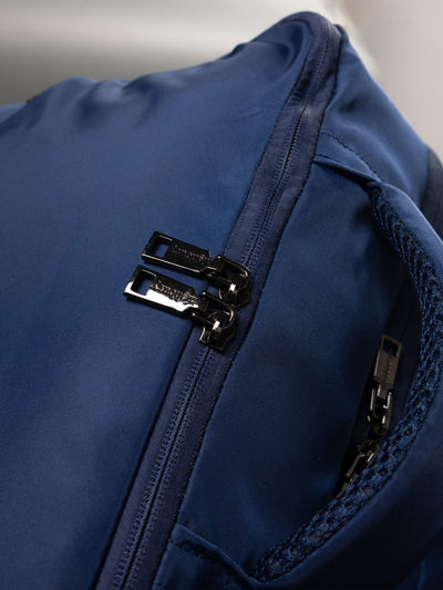 Highbury 18-Inch Navy Cabin Backpack – Expandable Travel Laptop Rucksack with USB Charging Port