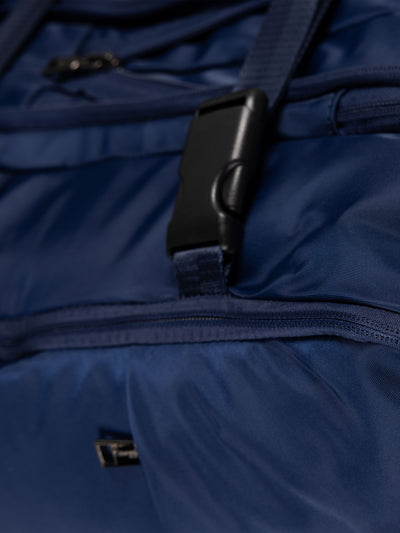 Highbury 18-Inch Navy Cabin Backpack – Expandable Travel Laptop Rucksack with USB Charging Port