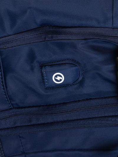 Highbury 18-Inch Navy Cabin Backpack – Expandable Travel Laptop Rucksack with USB Charging Port