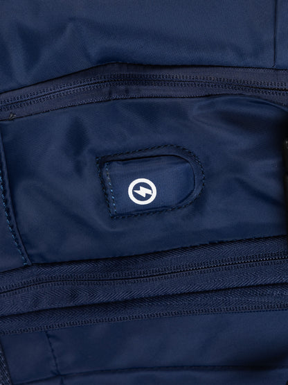Highbury 18-Inch Navy Cabin Backpack – Expandable Travel Laptop Rucksack with USB Charging Port