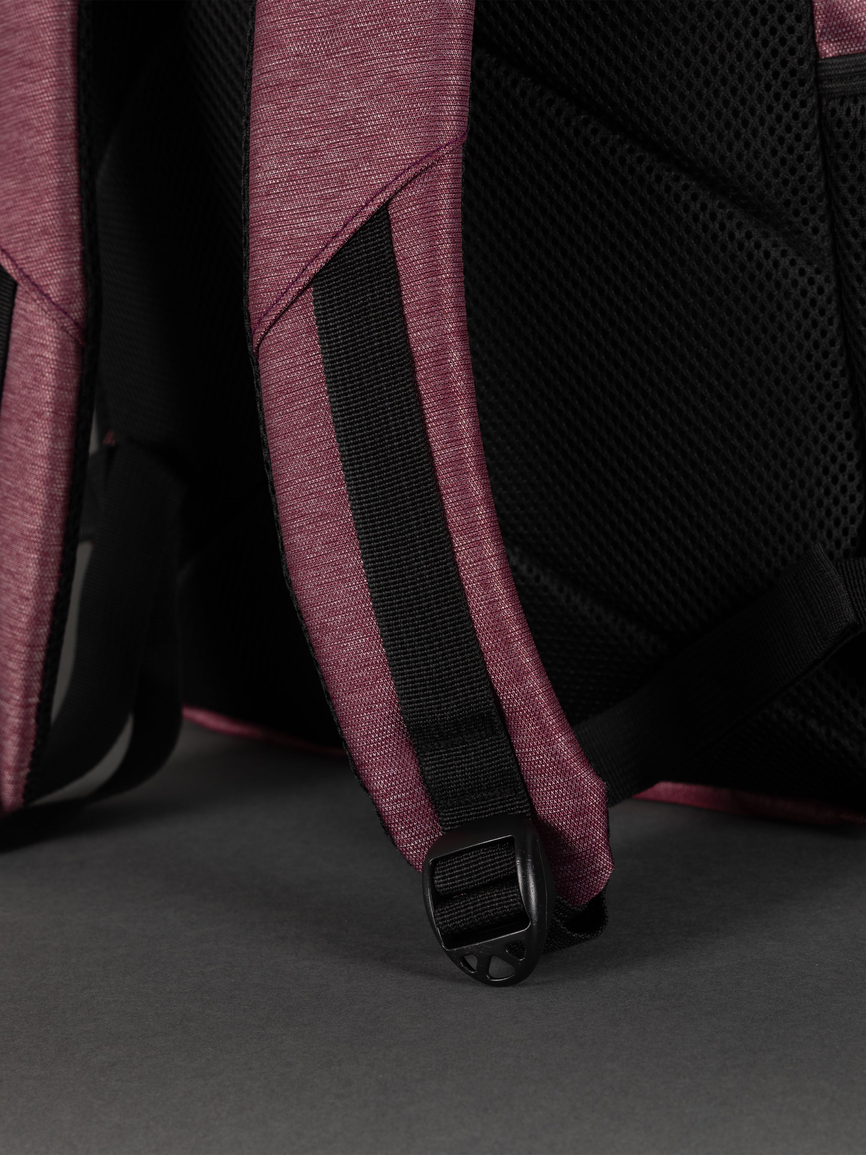 Highbury 18-Inch Burgundy Laptop Backpack – Polyester Cabin-Size Work, School & Travel Bag