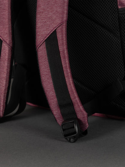 Highbury 18-Inch Burgundy Laptop Backpack – Polyester Cabin-Size Work, School & Travel Bag