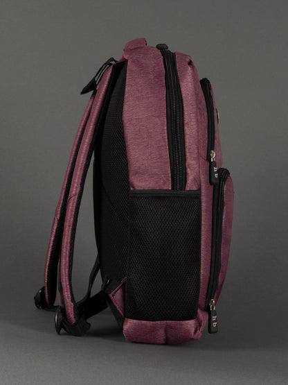 "Christmas gift idea – burgundy 18-inch laptop backpack for students or professionals"