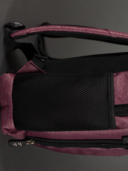 Highbury 18-Inch Burgundy Laptop Backpack – Polyester Cabin-Size Work, School & Travel Bag