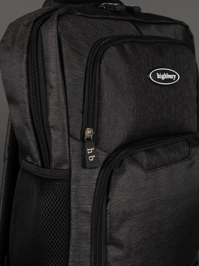 Highbury 18-Inch Dark Grey Laptop Backpack – Polyester Cabin-Size Work, School & Travel Bag