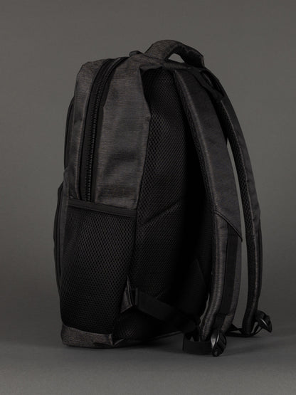 "Durable polyester dark grey cabin-size backpack – 45 x 30 x 18 cm"