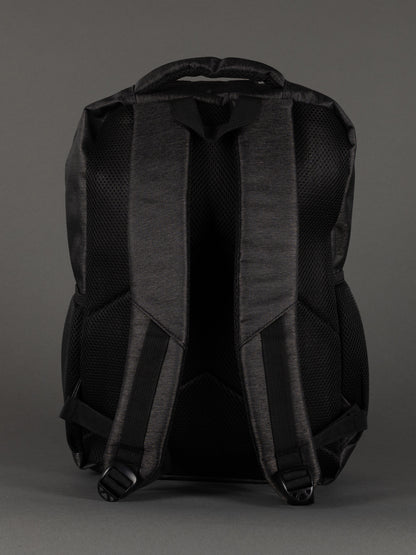 "Professional dark grey laptop backpack with organiser pockets"