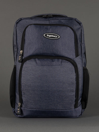 "Highbury 18-inch navy polyester laptop backpack cabin size"
