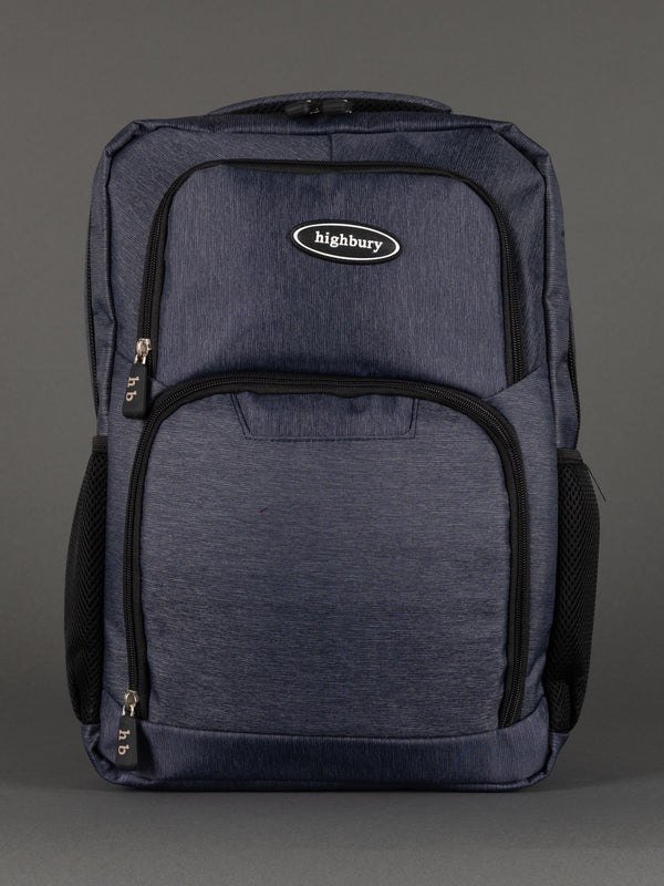 "Highbury 18-inch navy polyester laptop backpack cabin size"
