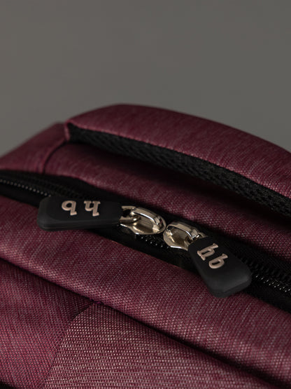 Highbury 18-Inch Burgundy Laptop Backpack – Polyester Cabin-Size Work, School & Travel Bag