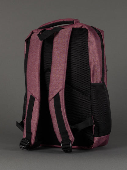 "Christmas gift idea – burgundy 18-inch laptop backpack for students or commuters"