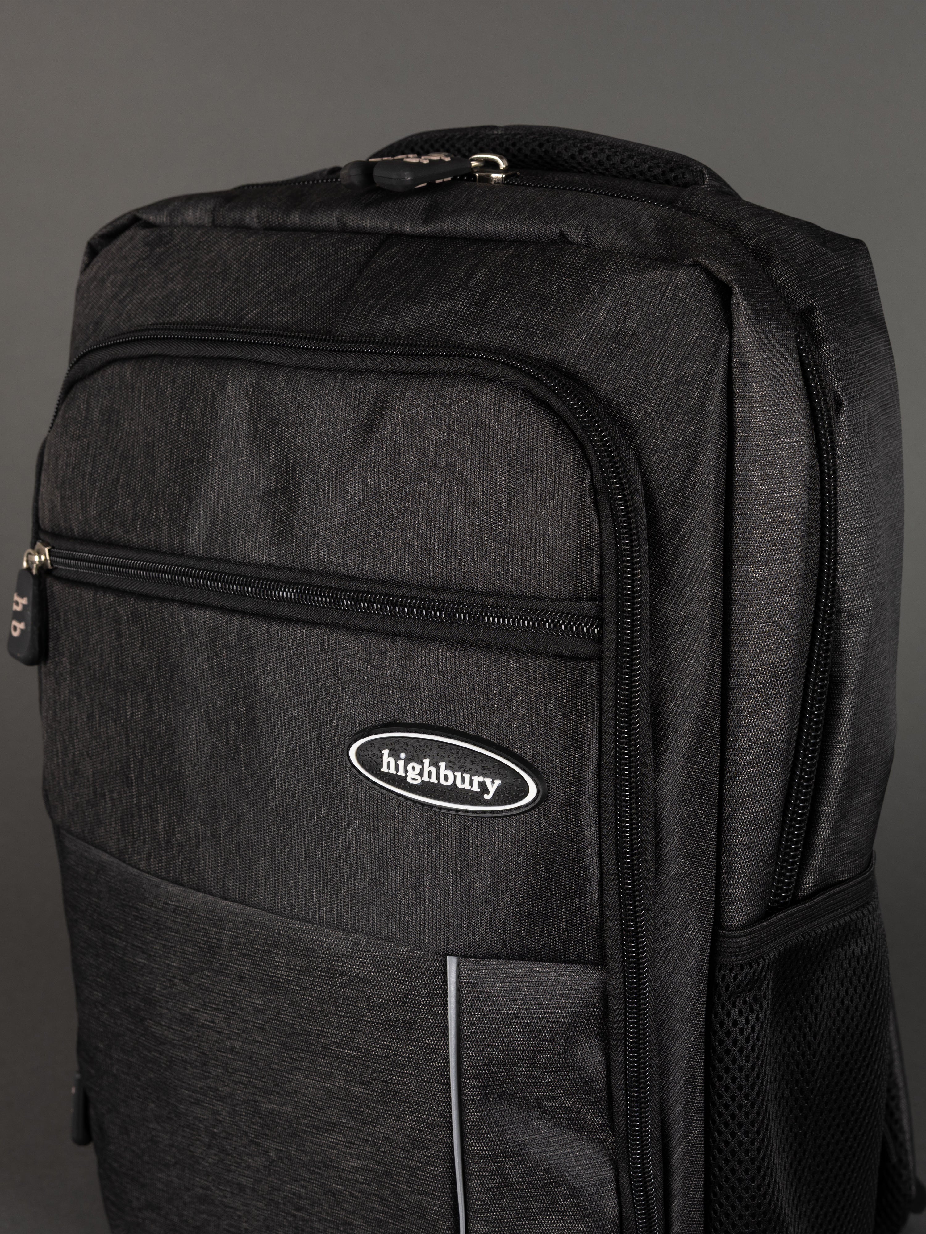 "Christmas gift idea – dark grey 18-inch laptop backpack for students or professionals"