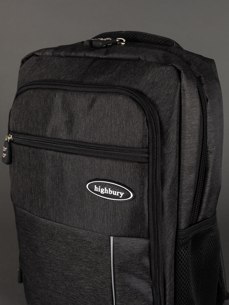 "Christmas gift idea – dark grey 18-inch laptop backpack for students or professionals"