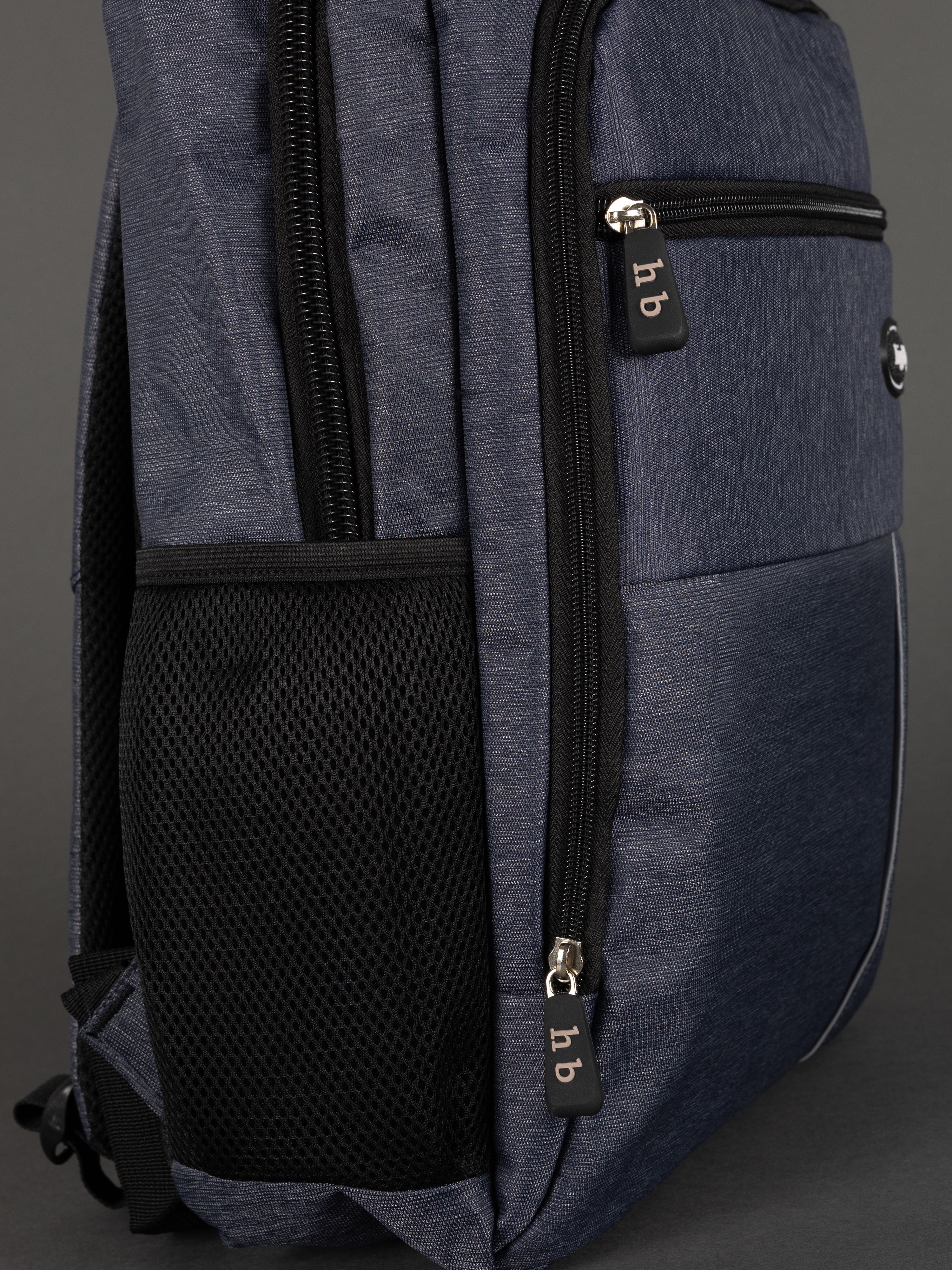 Highbury 18-Inch Navy Laptop Backpack – Polyester Cabin-Size Work, School & Travel Bag