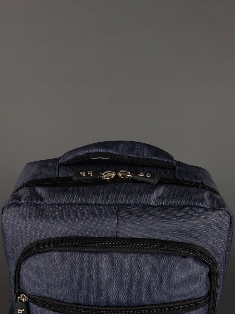 Highbury 18-Inch Navy Laptop Backpack – Polyester Cabin-Size Work, School & Travel Bag