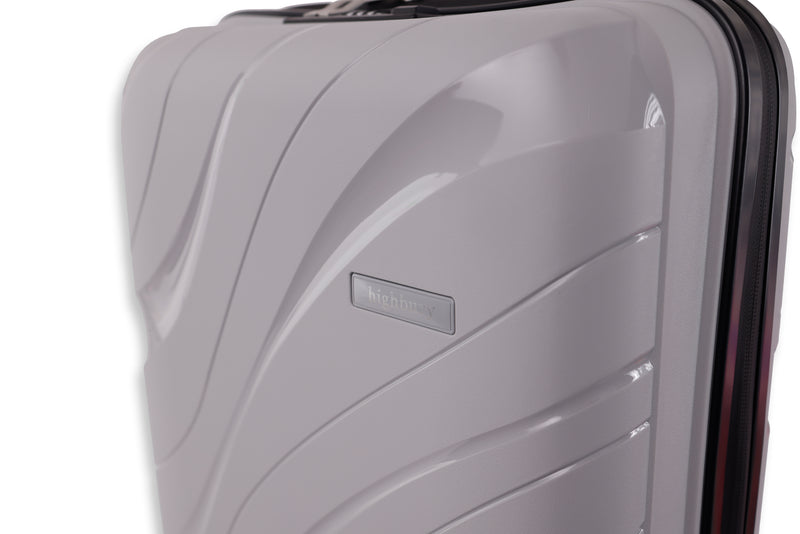 Highbury Hardside Luggage Polypropylene Hard-Shell Spinner/Suitcase Set with 8 Wheels - 71cm / 28 inches, 61cm / 24 inches, 55cm / 20 inches