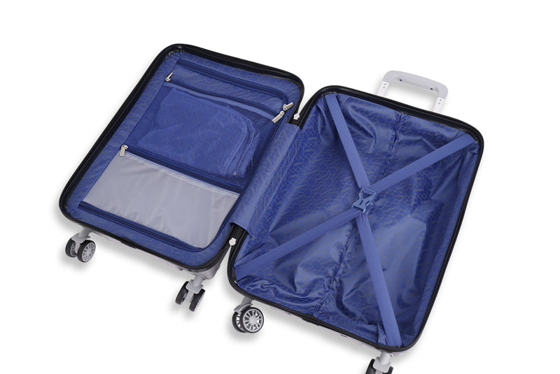 Highbury Hardside Luggage Polypropylene Hard-Shell Spinner/Suitcase Set with 8 Wheels - 71cm / 28 inches, 61cm / 24 inches, 55cm / 20 inches