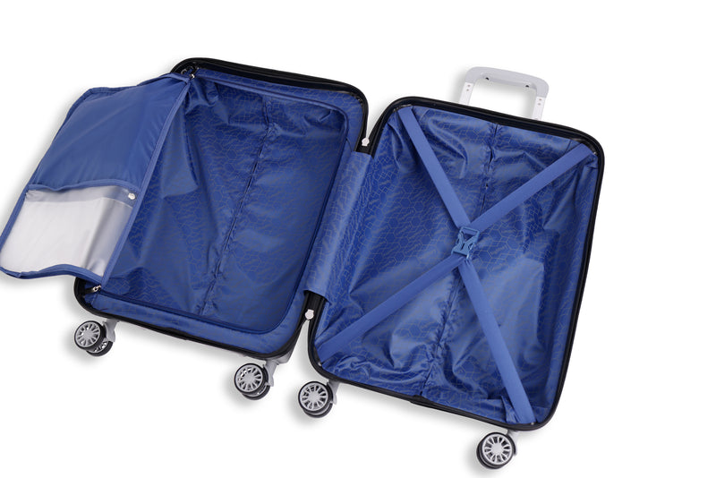 Highbury Hardside Luggage Polypropylene Hard-Shell Spinner/Suitcase Set with 8 Wheels - 71cm / 28 inches, 61cm / 24 inches, 55cm / 20 inches