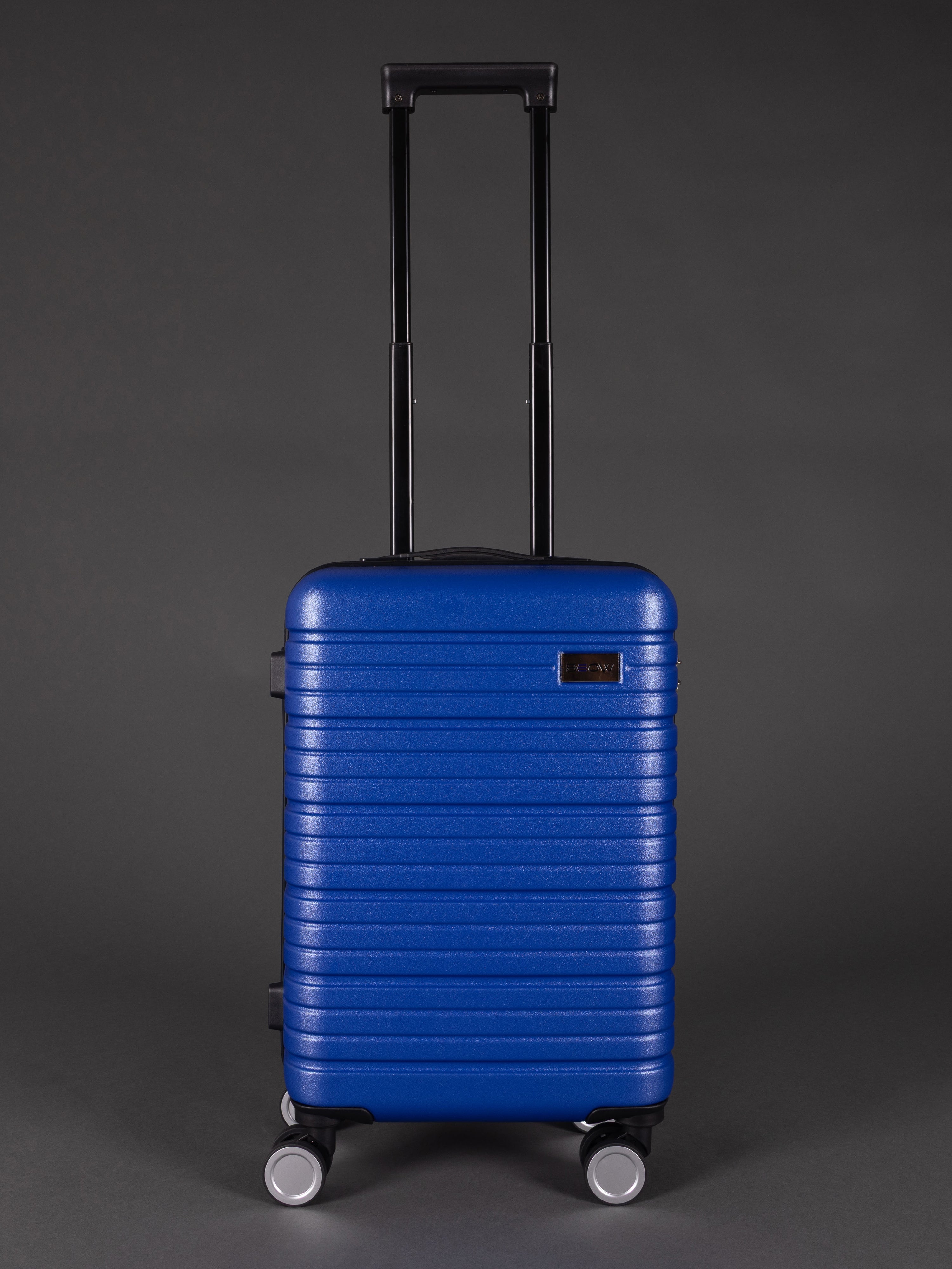 BEOW 3 Piece Blue Luggage Set – 20", 24" & 28" Suitcases with Expandable Hard Shell, Spinner Wheels & TSA Locks