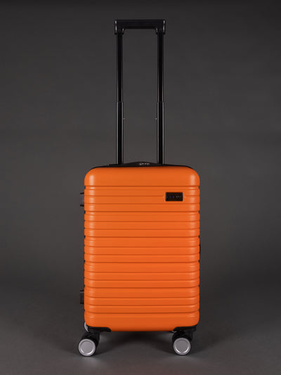 BEOW 3 Piece Orange Luggage Set – 20", 24" & 28" Suitcases with Expandable Hard Shell, Spinner Wheels & TSA Locks