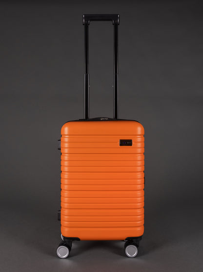 BEOW 3 Piece Orange Luggage Set – 20", 24" & 28" Suitcases with Expandable Hard Shell, Spinner Wheels & TSA Locks