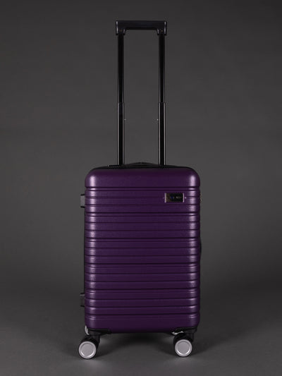 BEOW 3 Piece Purple Luggage Set – 20", 24" & 28" Suitcases with Expandable Hard Shell, Spinner Wheels & TSA Locks