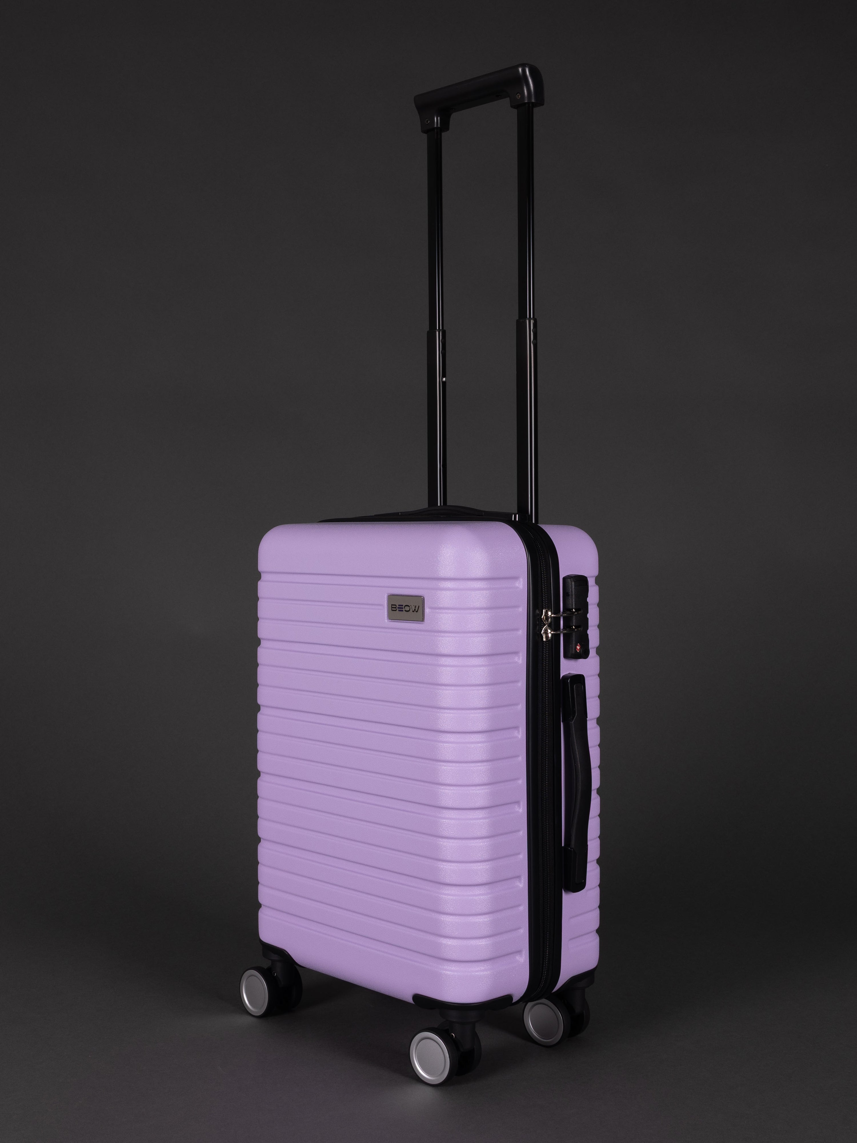 BEOW 3 Piece Lavender Luggage Set – 20", 24" & 28" Suitcases with Expandable Hard Shell, Spinner Wheels & TSA Locks