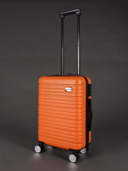BEOW 3 Piece Orange Luggage Set – 20", 24" & 28" Suitcases with Expandable Hard Shell, Spinner Wheels & TSA Locks