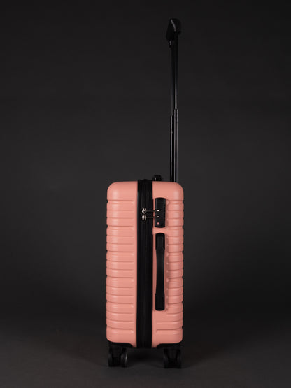 BEOW 3 Piece Pink Luggage Set – 20", 24" & 28" Suitcases with Expandable Hard Shell, Spinner Wheels & TSA Locks