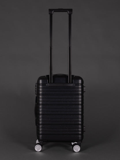 BEOW 3 Piece Black Luggage Set – 20", 24" & 28" Suitcases with Expandable Hard Shell, Spinner Wheels & TSA Locks