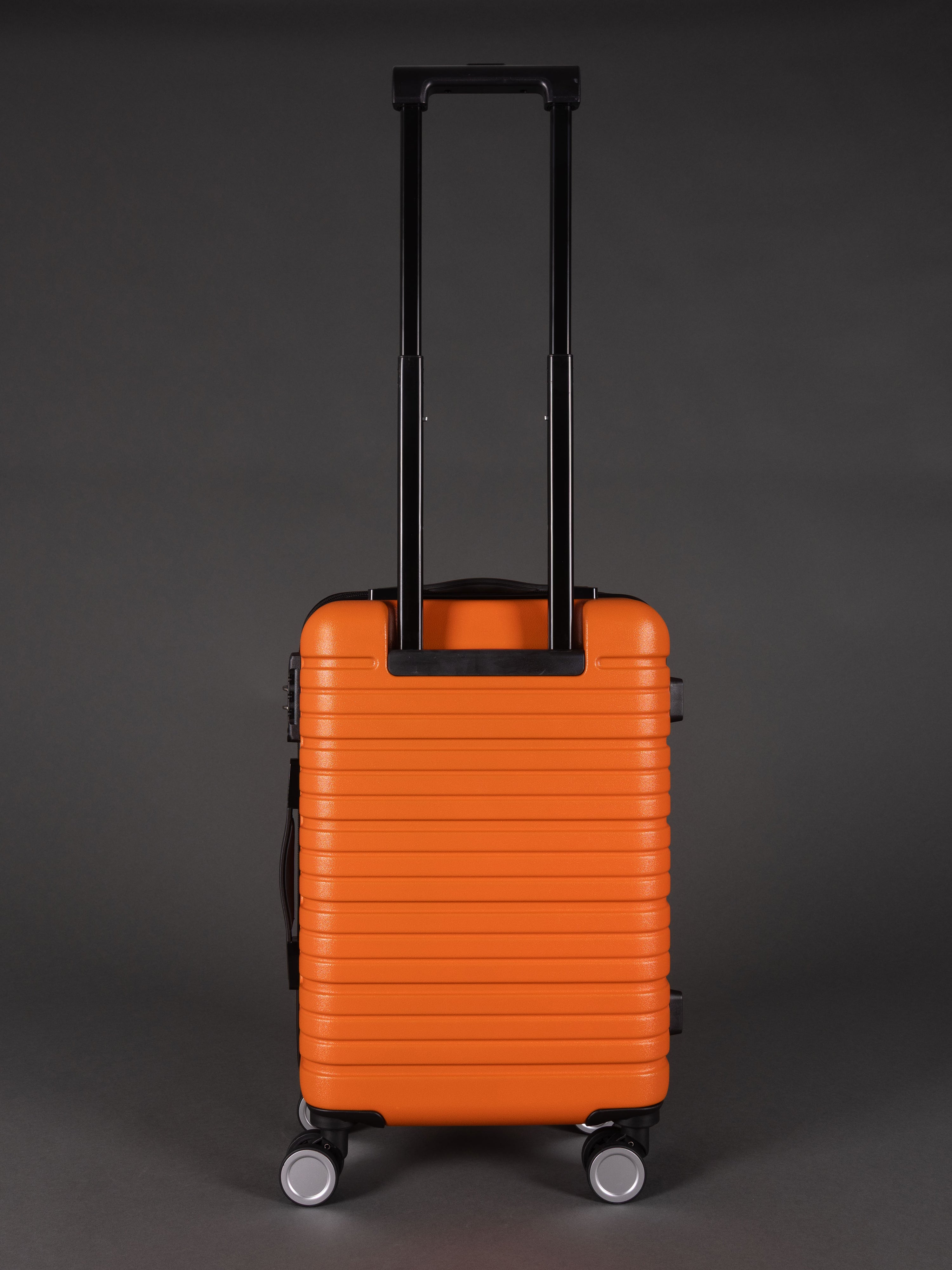 BEOW 3 Piece Orange Luggage Set – 20", 24" & 28" Suitcases with Expandable Hard Shell, Spinner Wheels & TSA Locks