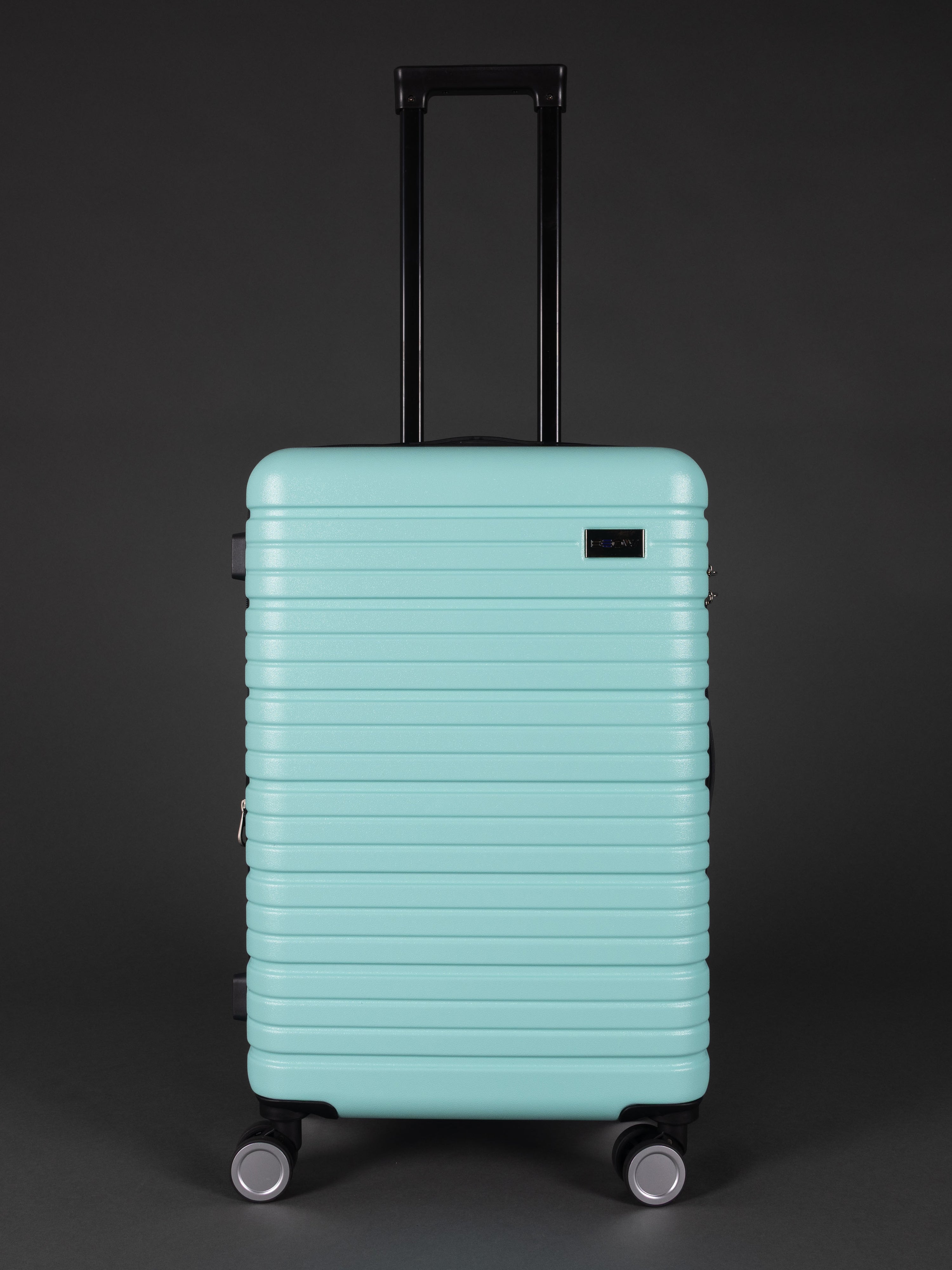 BEOW 3 Piece Mint Luggage Set – 20", 24" & 28" Suitcases with Expandable Hard Shell, Spinner Wheels & TSA Locks