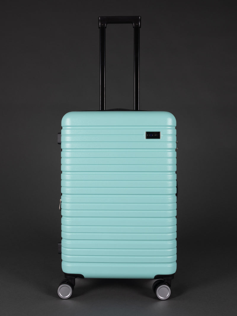 BEOW 3 Piece Mint Luggage Set – 20", 24" & 28" Suitcases with Expandable Hard Shell, Spinner Wheels & TSA Locks