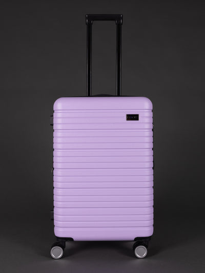 BEOW 3 Piece Lavender Luggage Set – 20", 24" & 28" Suitcases with Expandable Hard Shell, Spinner Wheels & TSA Locks