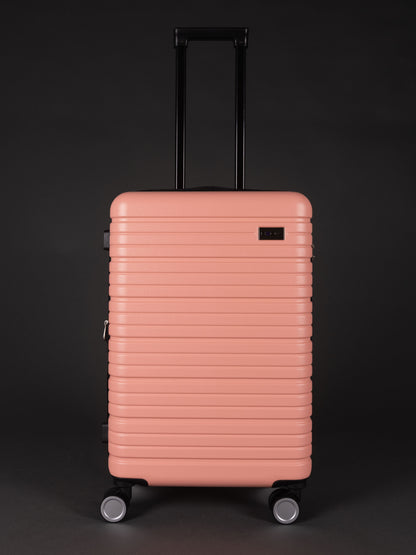 BEOW 3 Piece Pink Luggage Set – 20", 24" & 28" Suitcases with Expandable Hard Shell, Spinner Wheels & TSA Locks