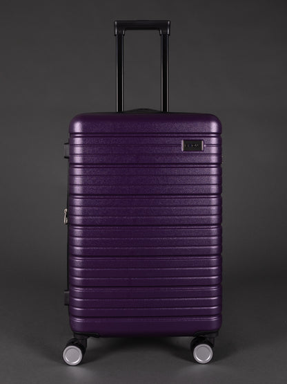 BEOW 3 Piece Purple Luggage Set – 20", 24" & 28" Suitcases with Expandable Hard Shell, Spinner Wheels & TSA Locks