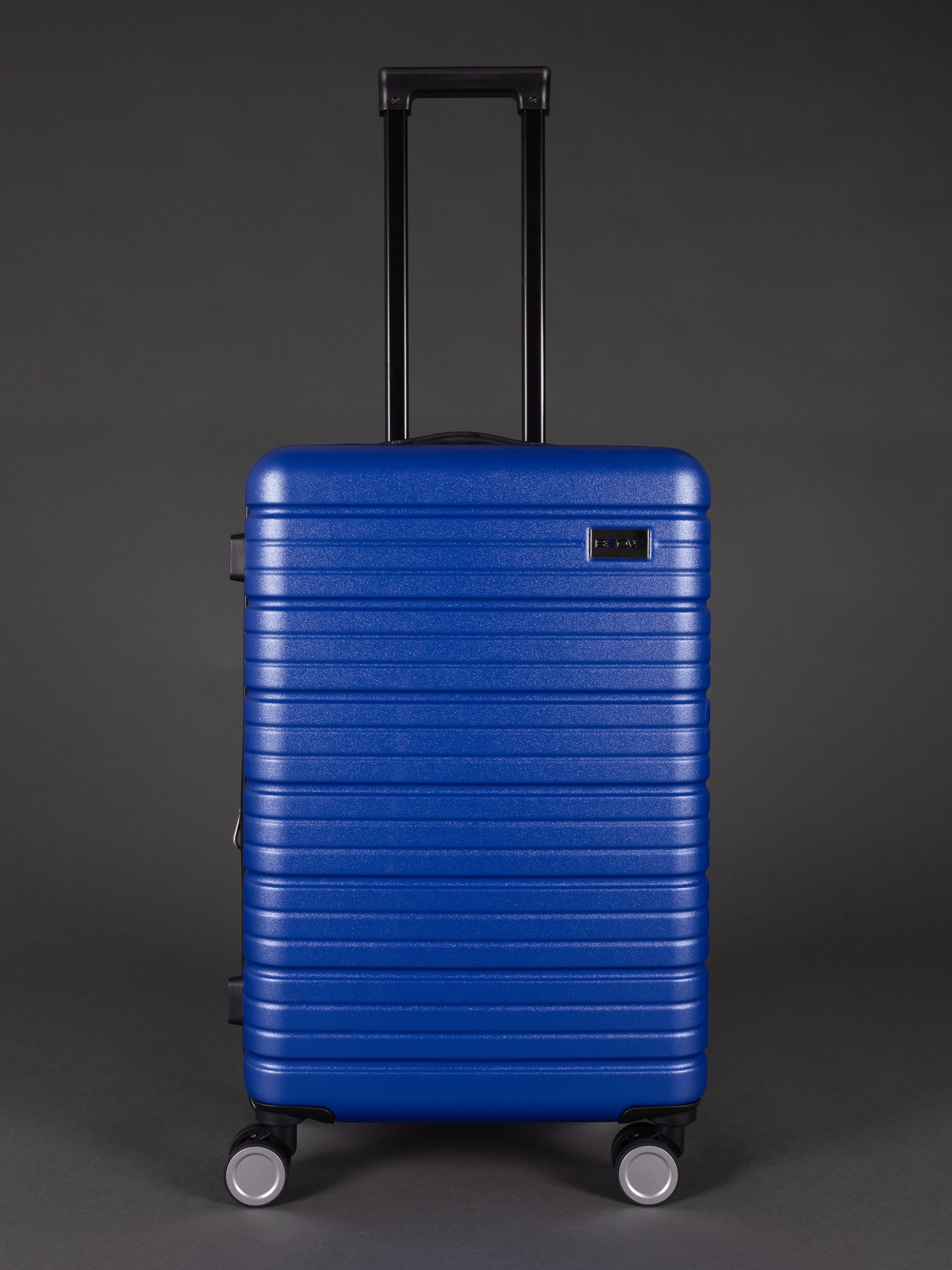 BEOW 3 Piece Blue Luggage Set – 20", 24" & 28" Suitcases with Expandable Hard Shell, Spinner Wheels & TSA Locks