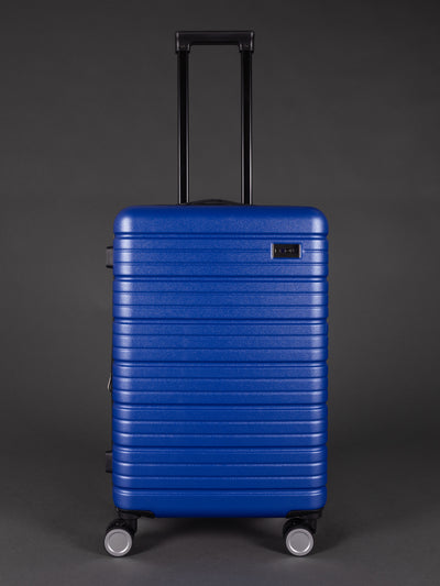BEOW 3 Piece Blue Luggage Set – 20", 24" & 28" Suitcases with Expandable Hard Shell, Spinner Wheels & TSA Locks