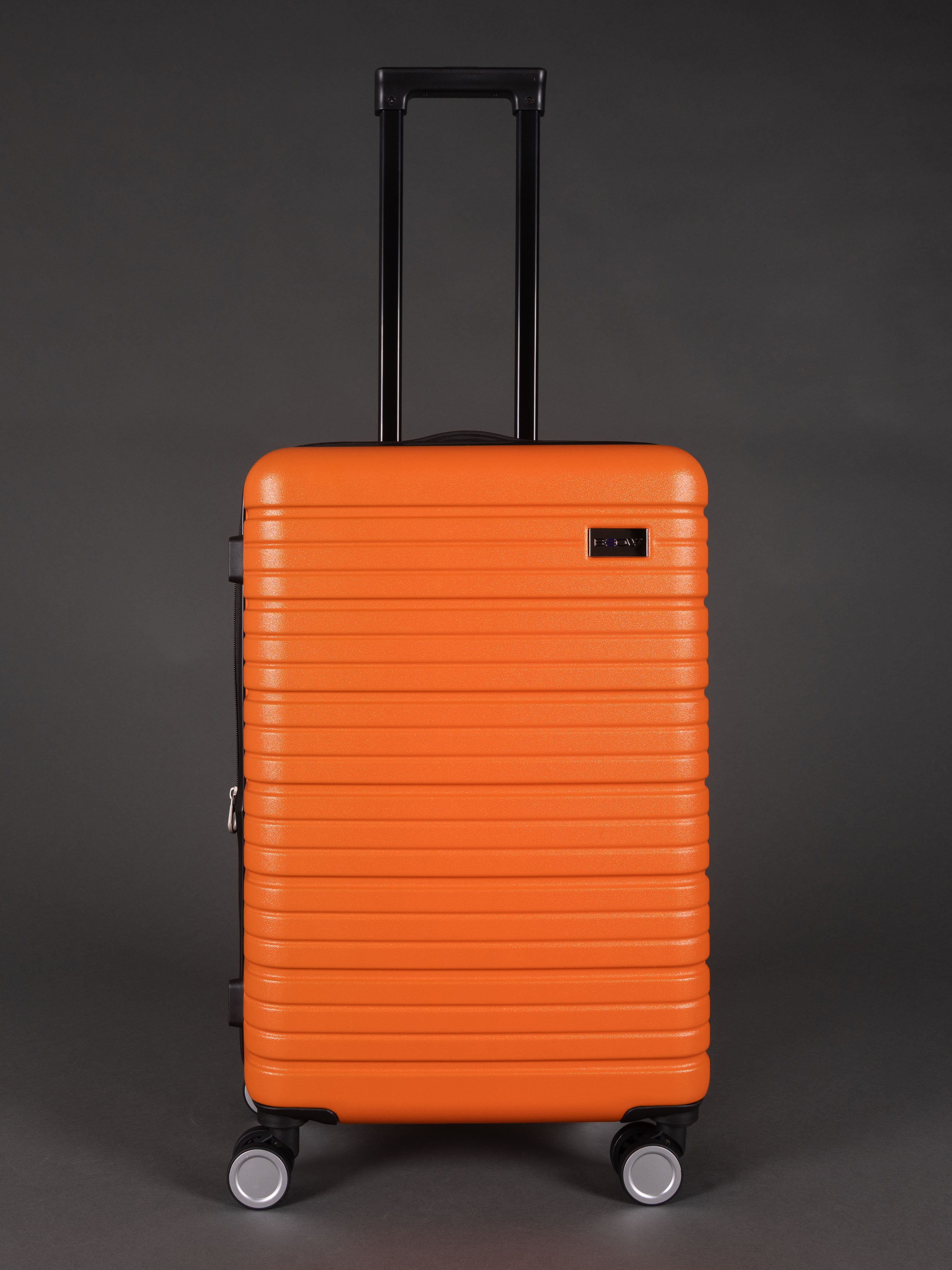 BEOW 3 Piece Orange Luggage Set – 20", 24" & 28" Suitcases with Expandable Hard Shell, Spinner Wheels & TSA Locks