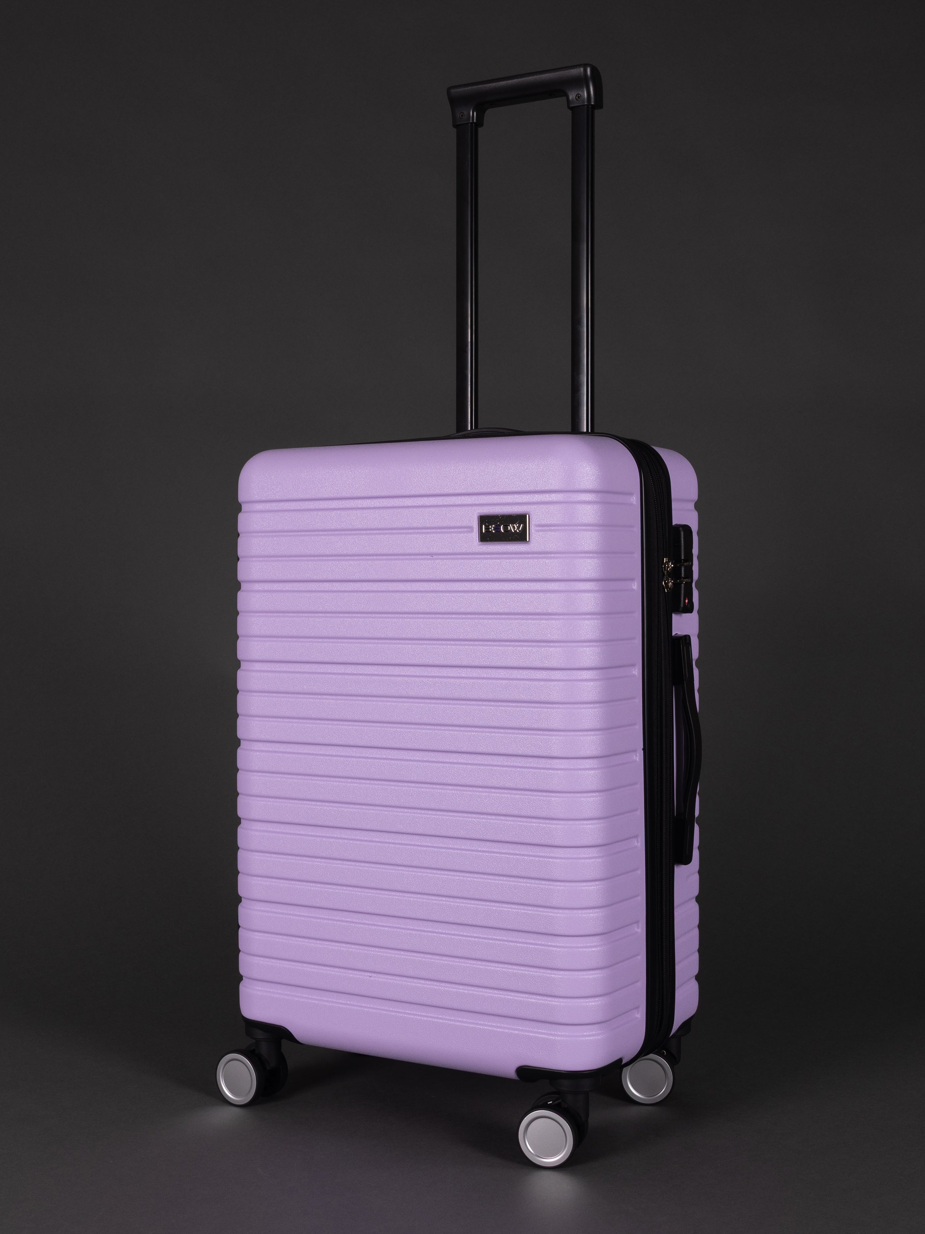 BEOW 3 Piece Lavender Luggage Set – 20", 24" & 28" Suitcases with Expandable Hard Shell, Spinner Wheels & TSA Locks
