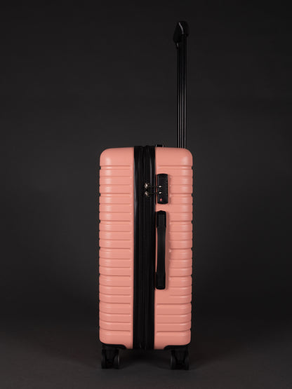 BEOW 3 Piece Pink Luggage Set – 20", 24" & 28" Suitcases with Expandable Hard Shell, Spinner Wheels & TSA Locks