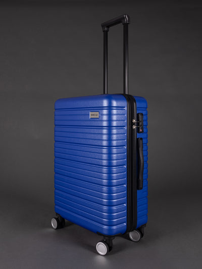 BEOW 3 Piece Blue Luggage Set – 20", 24" & 28" Suitcases with Expandable Hard Shell, Spinner Wheels & TSA Locks