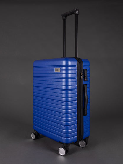 BEOW 3 Piece Blue Luggage Set – 20", 24" & 28" Suitcases with Expandable Hard Shell, Spinner Wheels & TSA Locks