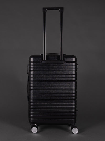 BEOW 3 Piece Black Luggage Set – 20", 24" & 28" Suitcases with Expandable Hard Shell, Spinner Wheels & TSA Locks